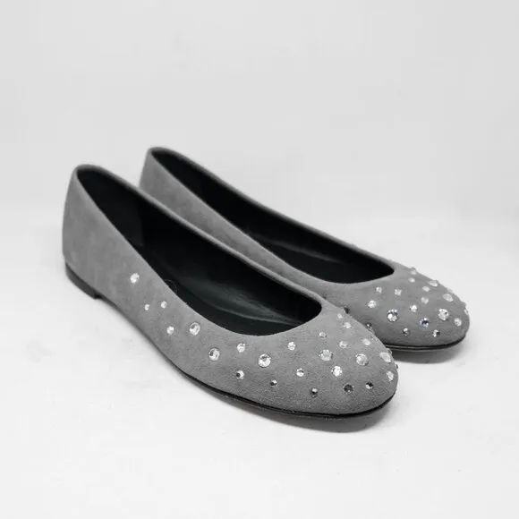 Giuseppe Zanotti Crystal Embellished Flats