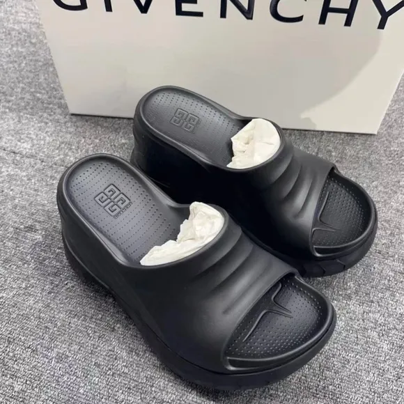 Givenchy Black Chunky Platform Sandals