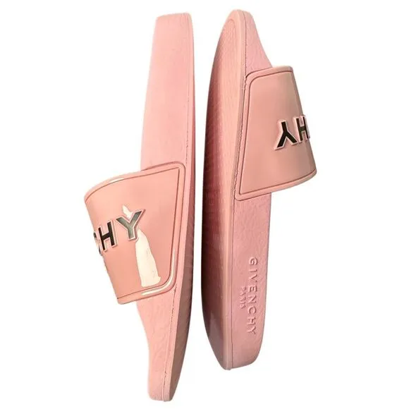 Givenchy Paris Made in Italy women’s bubble gum pink slides size 38 US 7. #S1968
