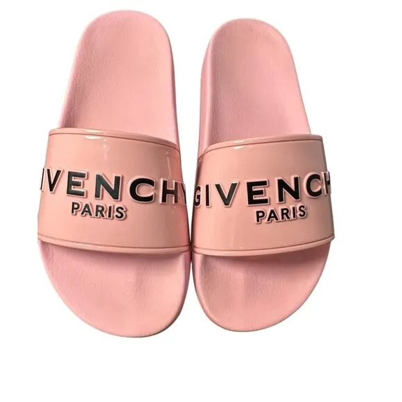 Givenchy Paris Made in Italy women’s bubble gum pink slides size 38 US 7. #S1968