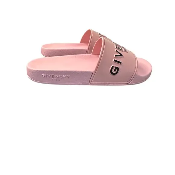 Givenchy Paris Made in Italy women’s bubble gum pink slides size 38 US 7. #S1968