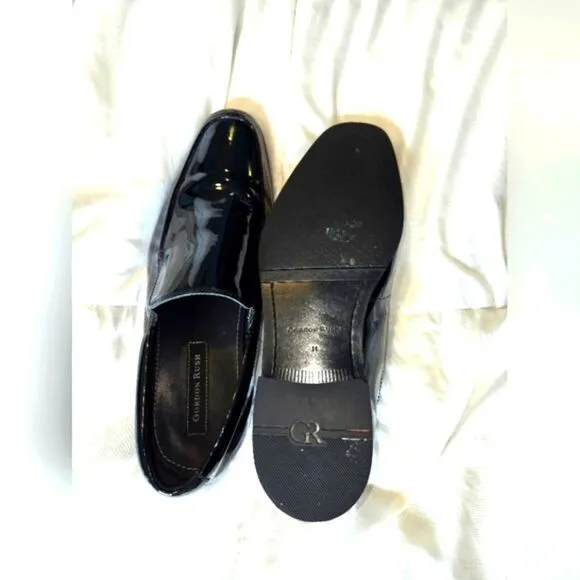 Gordon Rush Elliot Patent Leather Loafers, Men's sz 11. Black.