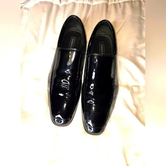 Gordon Rush Elliot Patent Leather Loafers, Men's sz 11. Black.