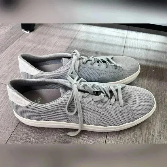 GREATS The Royale Knit Sneakers in Grey/White Size 13