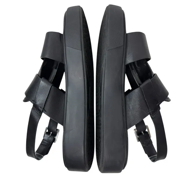 Grenson Wiley Chunky Platform Fisherman Sandals Black Leather Size Men UK 7 US 8