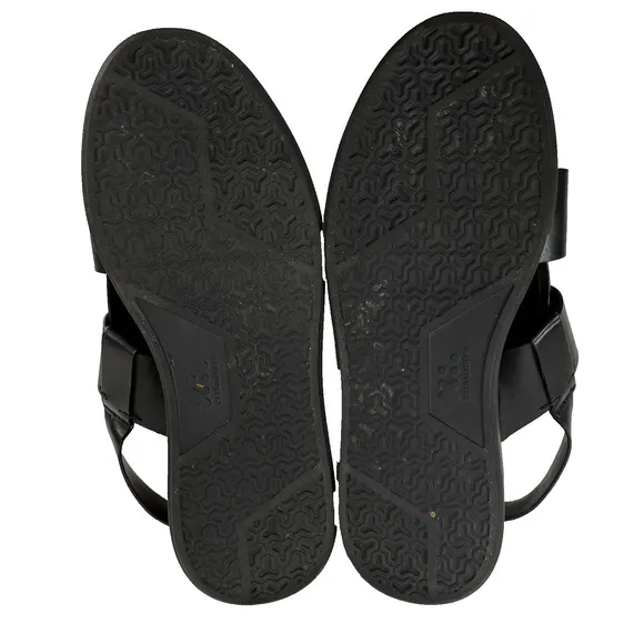 Grenson Wiley Chunky Platform Fisherman Sandals Black Leather Size Men UK 7 US 8