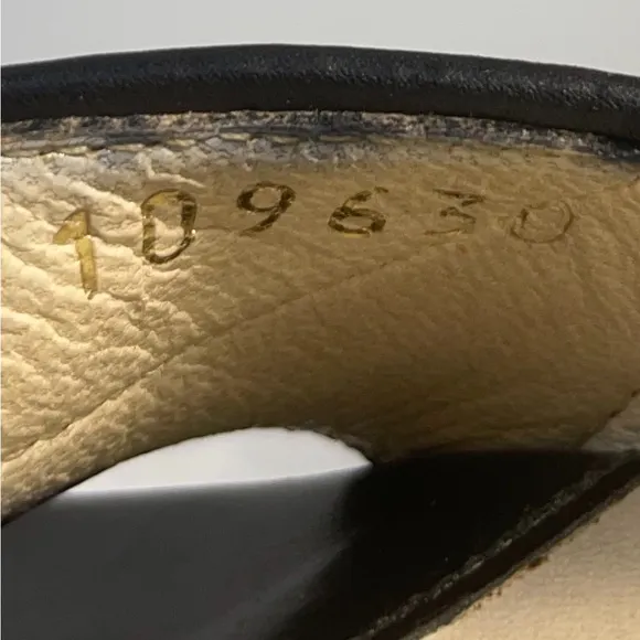 Gucci leather colorblock patten sandals - black sandals sz  7.5 B made in italy