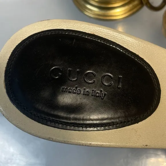 Gucci leather colorblock patten sandals - black sandals sz  7.5 B made in italy