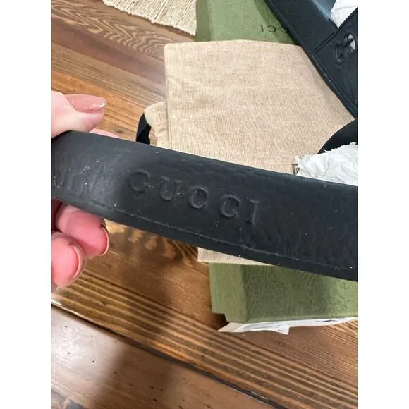 Gucci Rubber Sandal Slides