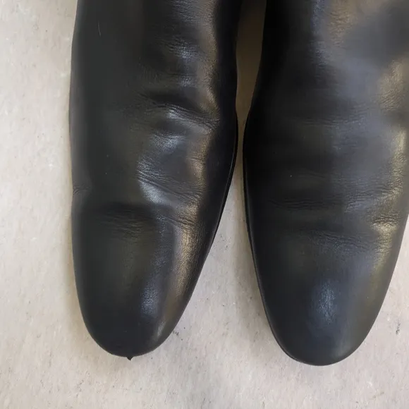 Gucci Side Zip Boots Black Leather 9 D