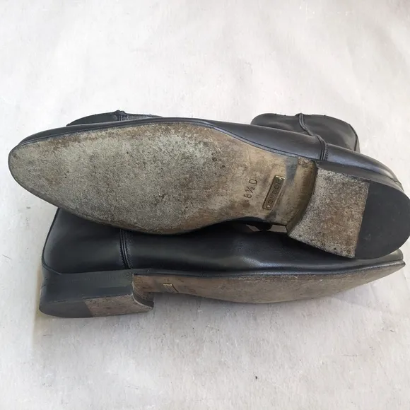 Gucci Side Zip Boots Black Leather 9 D