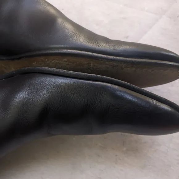 Gucci Side Zip Boots Black Leather 9 D