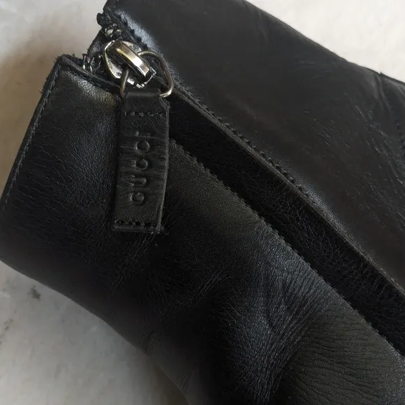Gucci Side Zip Boots Black Leather 9 D