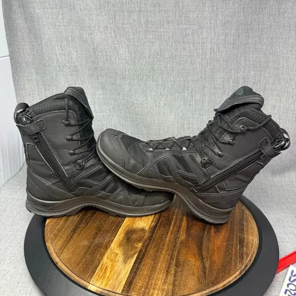 Haix Black Eagle Athletic 2.0 Men's Size 7 Boots High Side Zip Black Combat