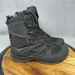 Haix Black Eagle Athletic 2.0 Men's Size 7 Boots High Side Zip Black Combat