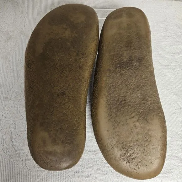 Halflinger Grey CR Fletcher Two Tone Felt Wool Clog Slides 39 Arch Support Warm
