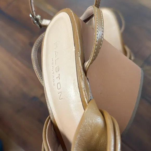Halston Heritage Sola Block Heel Sandals Heels