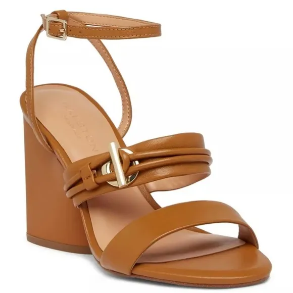 Halston Heritage Sola Block Heel Sandals Heels