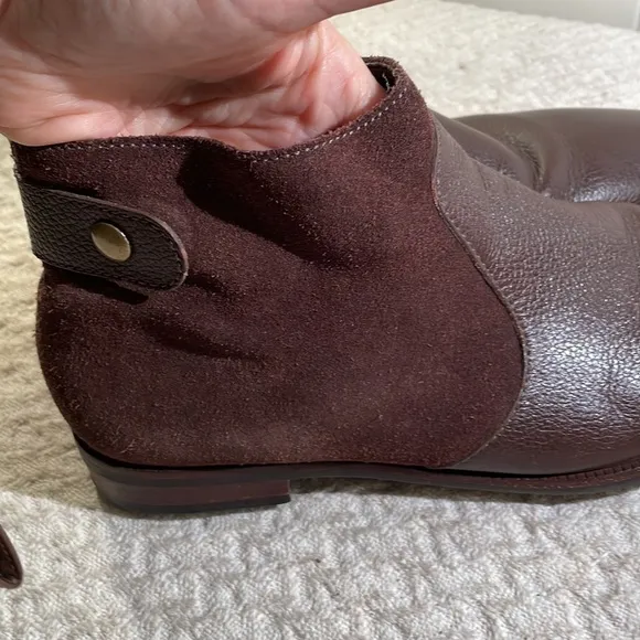 Handmade Suede Leather Side Zip Ankle Boots From Brazil Rubber Thread