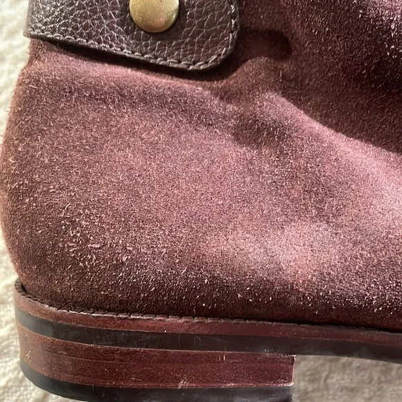 Handmade Suede Leather Side Zip Ankle Boots From Brazil Rubber Thread