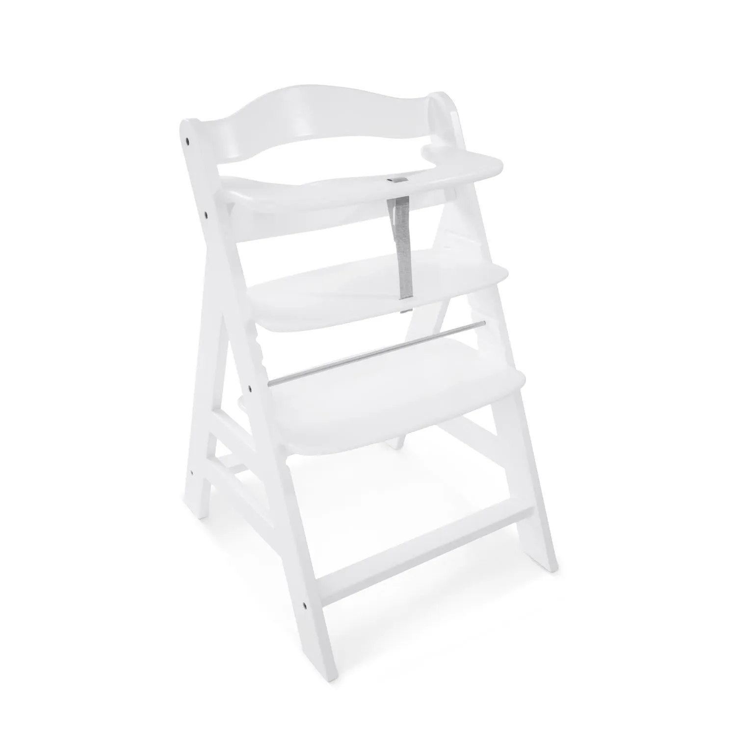 Hauck Alpha  Wooden Highchair - White