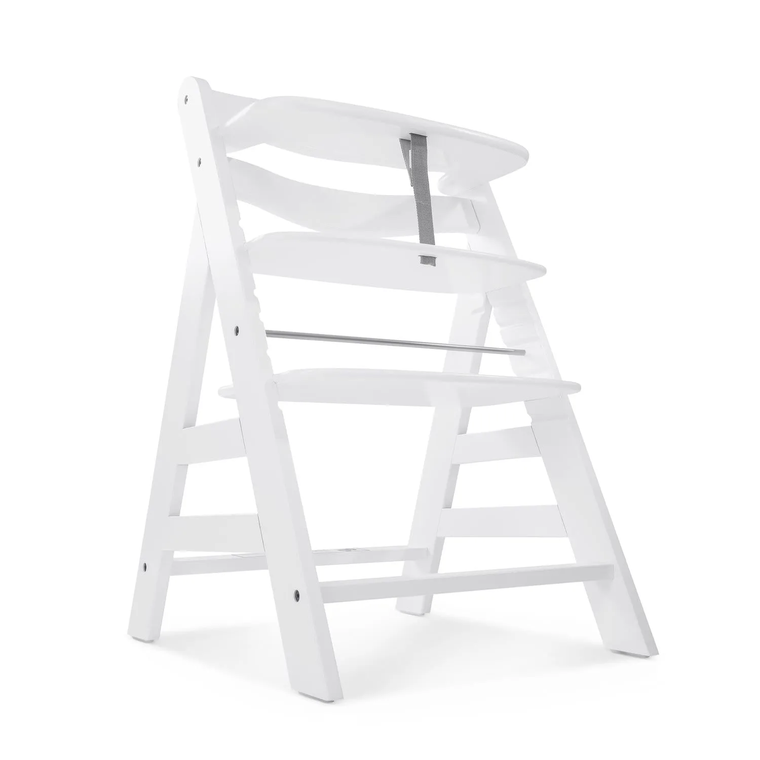 Hauck Alpha  Wooden Highchair - White