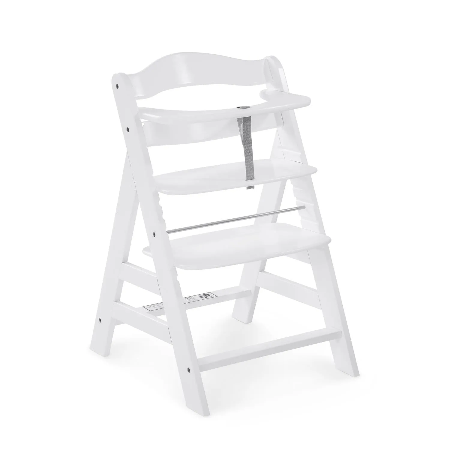 Hauck Alpha  Wooden Highchair - White