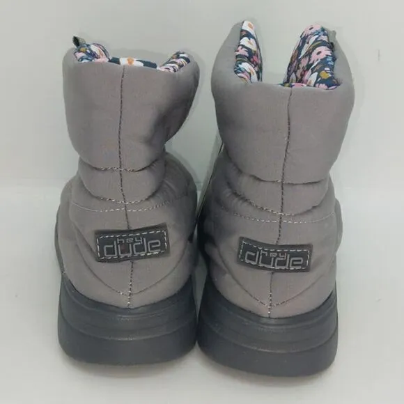 Hey Dude Eco Light Girls NEW Glacier Gray &quot;Margot&quot; Sneakers - sz. 13K