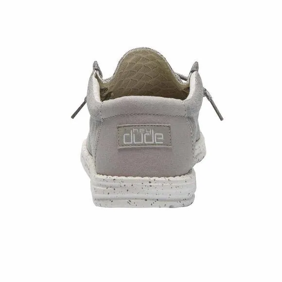 HEY DUDE MEN'S WALLY CHAMBRAY FROST GREY SIZE 10 | MEN’S SHOES | MEN'S LACE
