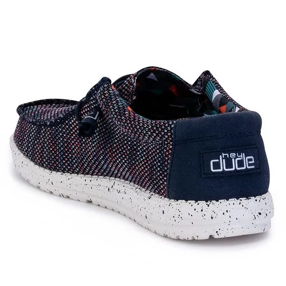 HEY DUDE MEN'S WALLY SOX BLUE ORANGE SIZE 12 | MEN’S SHOES | MEN'S LACE UP
