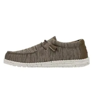 HEY DUDE MEN'S WALLY SOX BROWN SIZE 12 | MEN’S SHOES | MEN'S LACE UP LOAFER