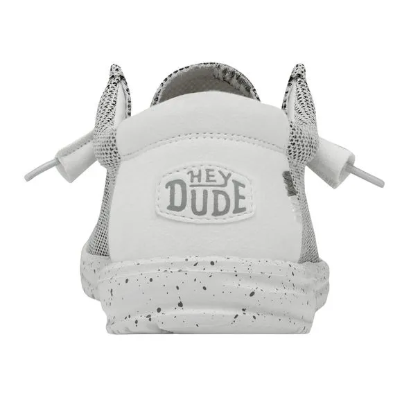 HEY DUDE MEN'S WALLY SOX STONE WHITE SIZE 10 | MEN’S SHOES | MEN'S LACE UP