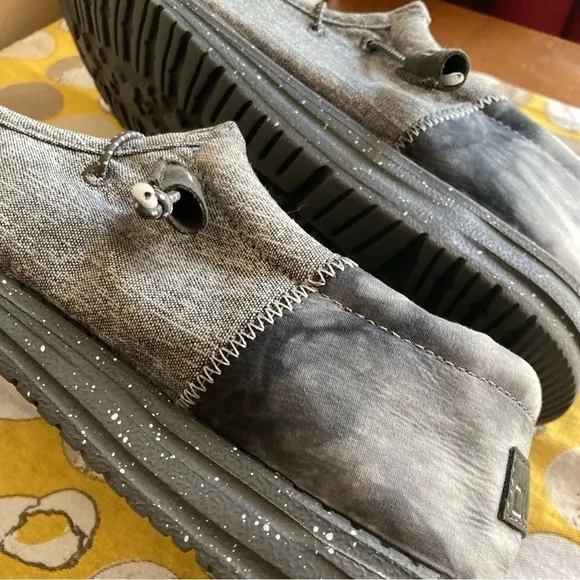 Hey Dude Raven gray tie dye Men’s shoes size 11