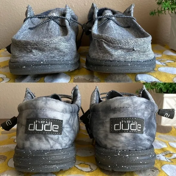 Hey Dude Raven gray tie dye Men’s shoes size 11
