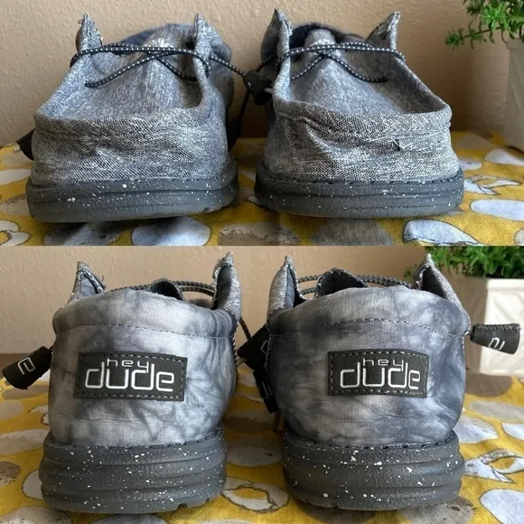 Hey Dude Raven gray tie dye Men’s shoes size 11