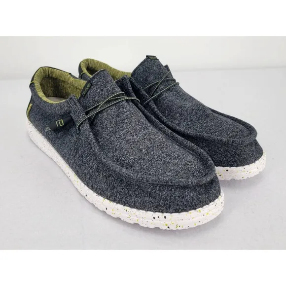 Hey Dude Wally Ascend Lime Vision Mens 15 Lightweight Comfortable Casual Shoes