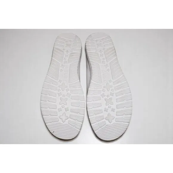 Hey Dude Wally White Canvas Loafers – Men’s Size 13 (EU 46) Lightweight Slip-On