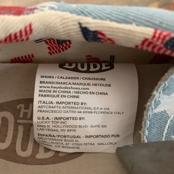 Hey Dude Wally Youth Americana Shoes