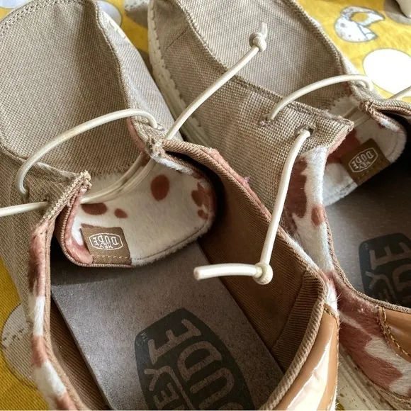 Hey Dude Wendy Cow Pieced Men’s shoes size 10