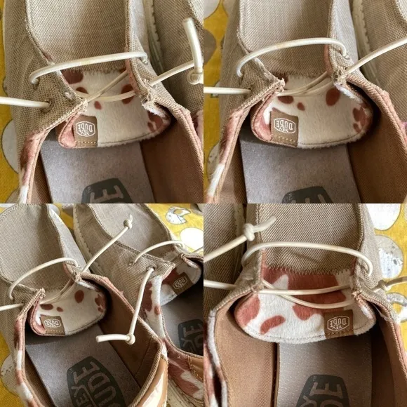 Hey Dude Wendy Cow Pieced Men’s shoes size 10