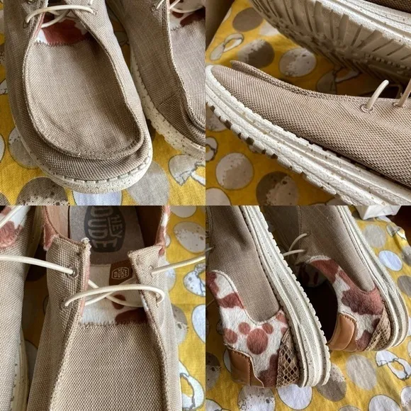 Hey Dude Wendy Cow Pieced Men’s shoes size 10