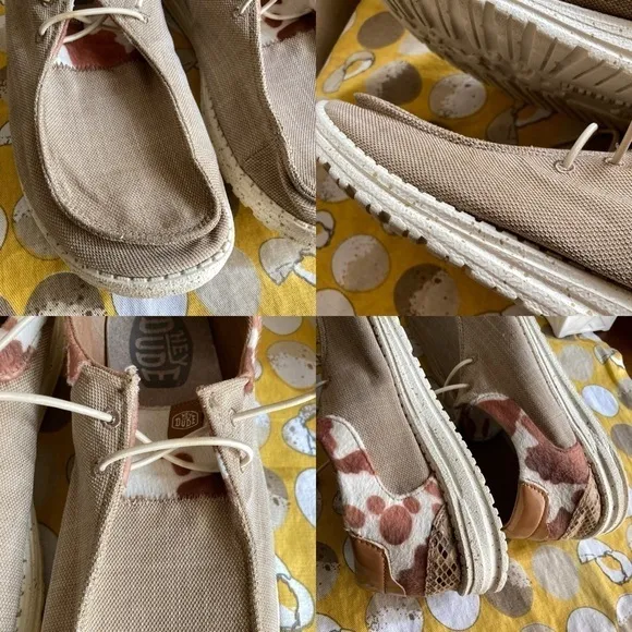 Hey Dude Wendy Cow Pieced Men’s shoes size 10
