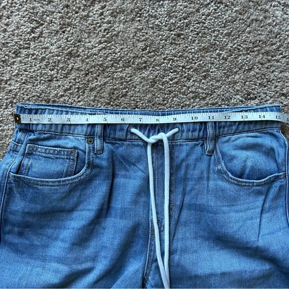 Hidden Nori High-Rise Extra Wide Leg Drawstring Blue Denim Jeans NWT Size 25