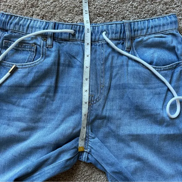 Hidden Nori High-Rise Extra Wide Leg Drawstring Blue Denim Jeans NWT Size 25
