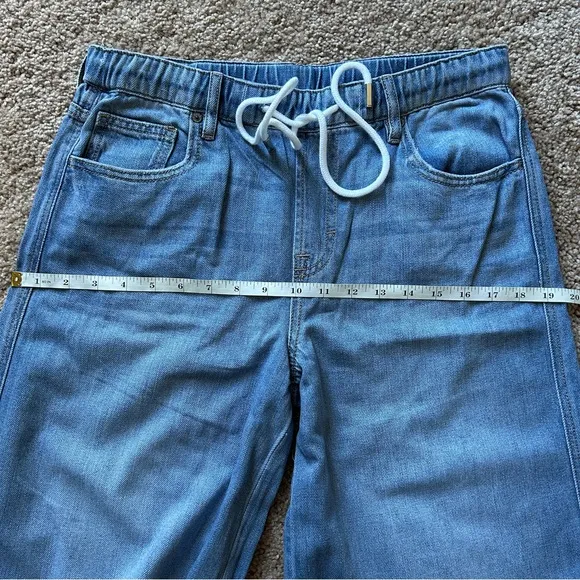 Hidden Nori High-Rise Extra Wide Leg Drawstring Blue Denim Jeans NWT Size 25