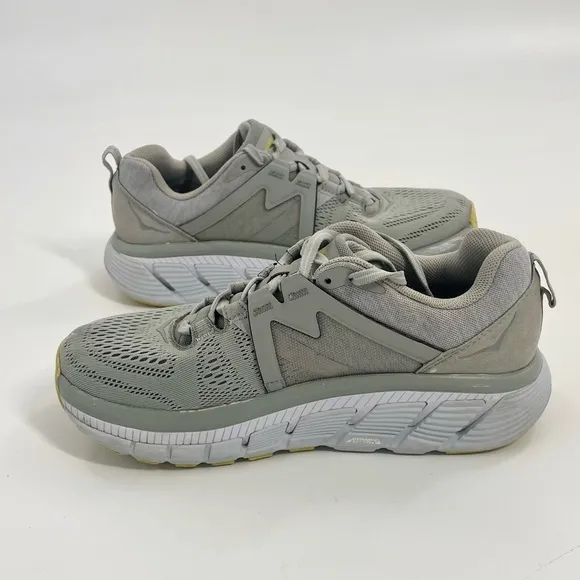 HOKA Gaviota 2 Road Running Athletic Shoes Gray and Yellow Sneakers Womens 7.5