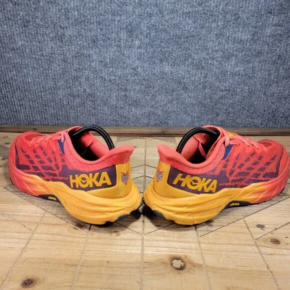 Hoka One One Speedgoat 5 Running Shoes Sneakers 1123157 FRYL Red Men’s Size 10D