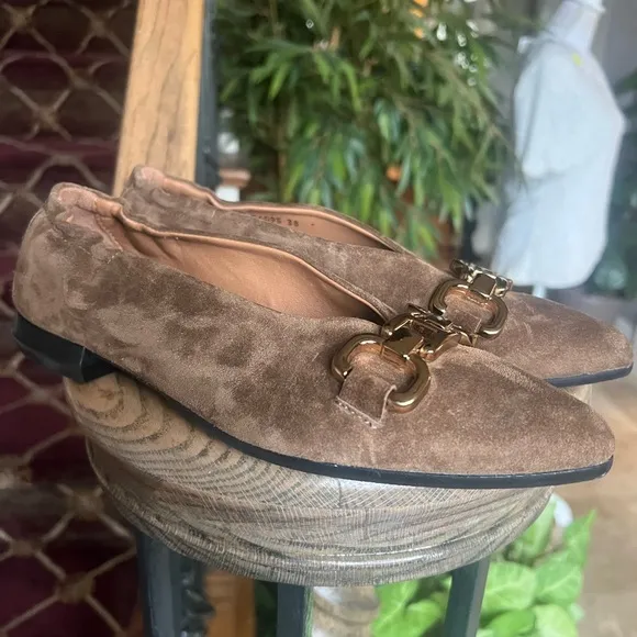 Homer’s ladies suede ballet flex excellent condition US 7 1/2 euro 38 NWOT