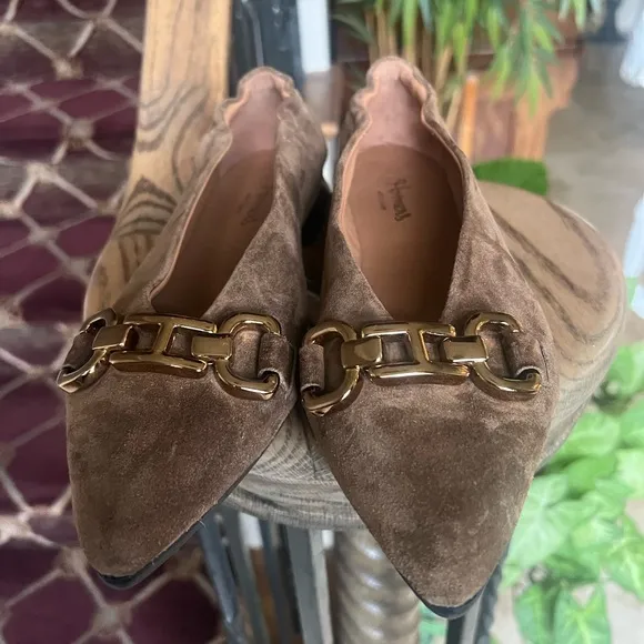 Homer’s ladies suede ballet flex excellent condition US 7 1/2 euro 38 NWOT
