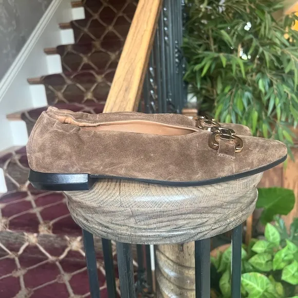 Homer’s ladies suede ballet flex excellent condition US 7 1/2 euro 38 NWOT